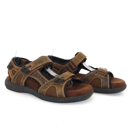 Appalachian Trial "Baxter" Brown Leather Sandal - Picture 4 of 13